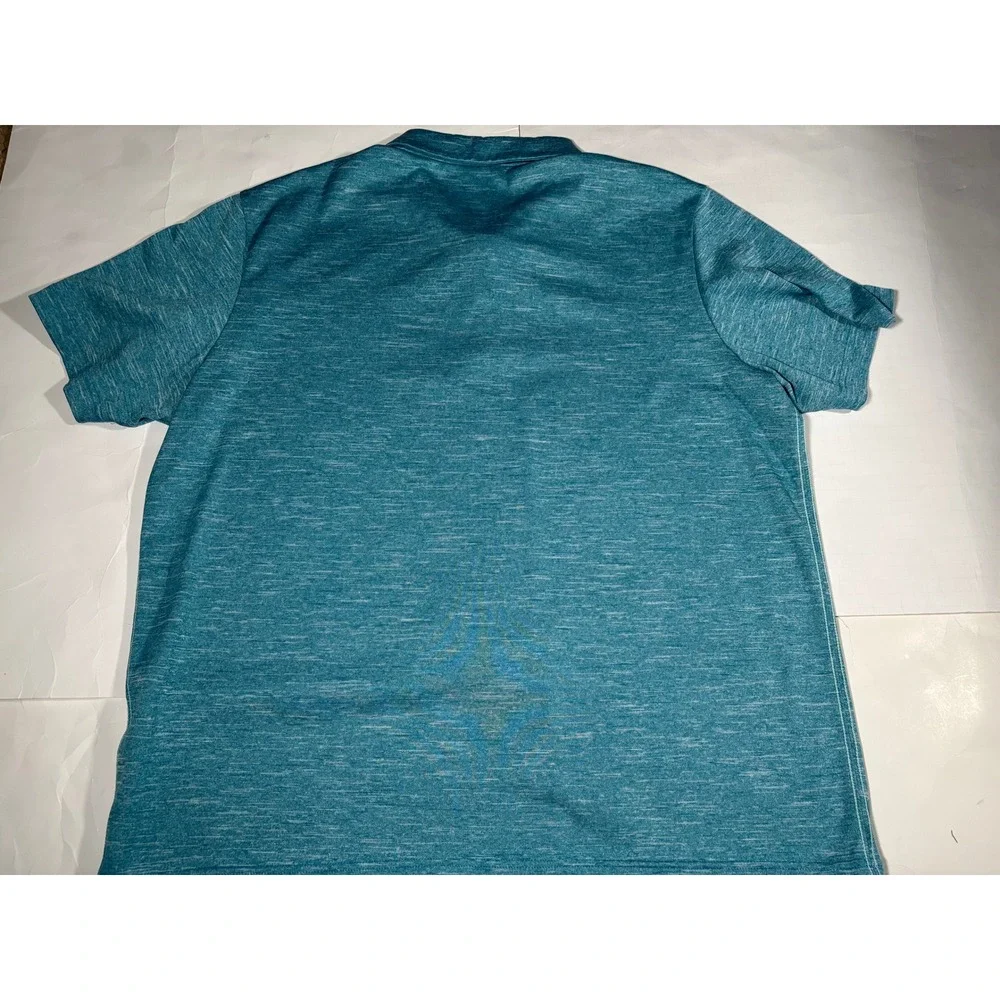 Adidas Golf Men's XL Teal Heather Performance Polo Shirt Short Sleeve